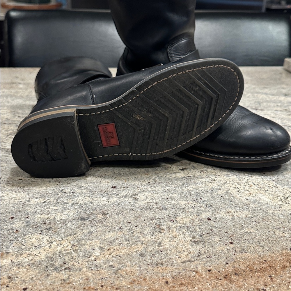 Mason Black Leather Engineer Boot - image 4